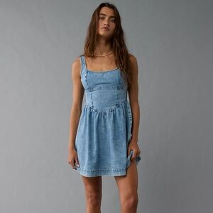 AE Denim Corset Mini Dress